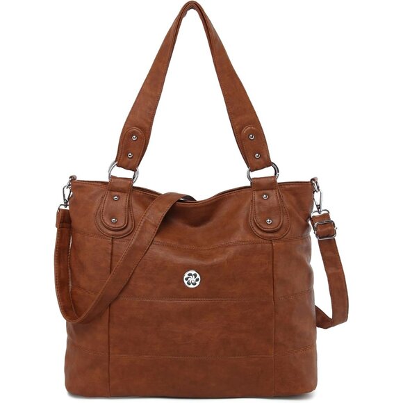 Handbags - Hobo Purse Women Multi-Color Striped Leather Crossbody Shoulder Tote Bag